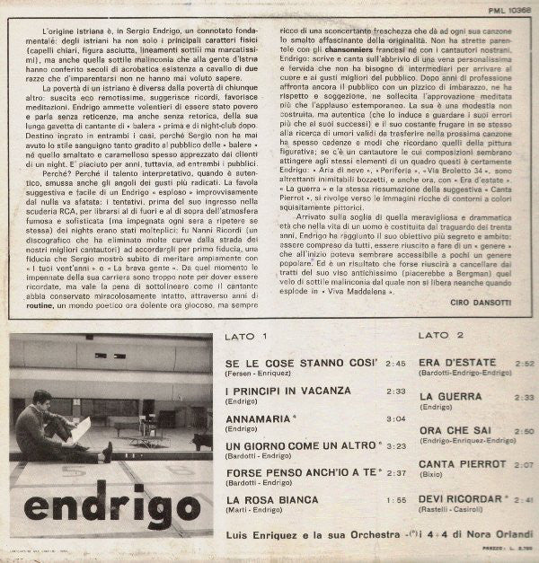 Endrigo* - Endrigo - LP