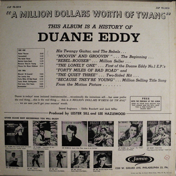 Duane Eddy And The Rebels - $1,000,000.00 Worth Of Twang - LP