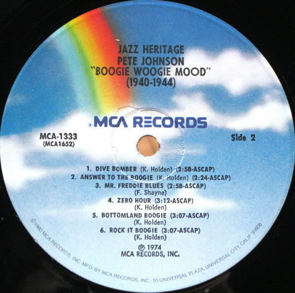 Pete Johnson - Boogie Woogie Mood 1940-1944 - LP