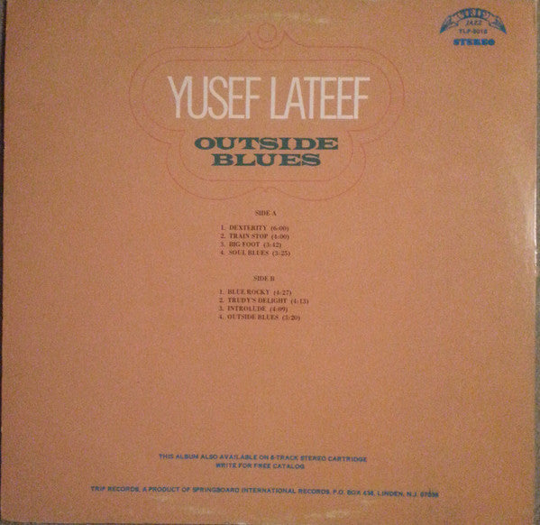 Yusef Lateef - Outside Blues - LP