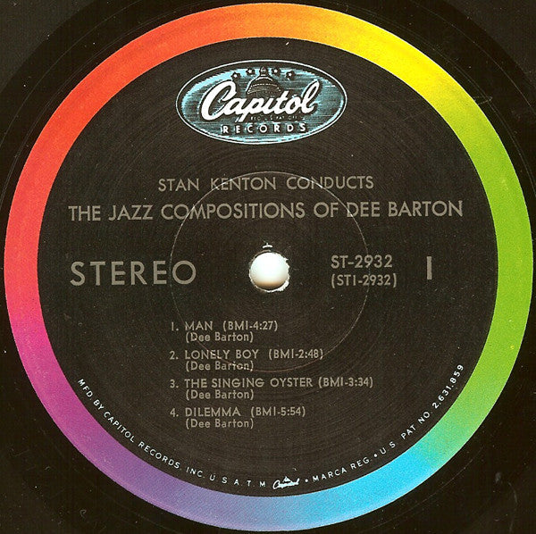 Stan Kenton - The Jazz Compositions Of Dee Barton - LP