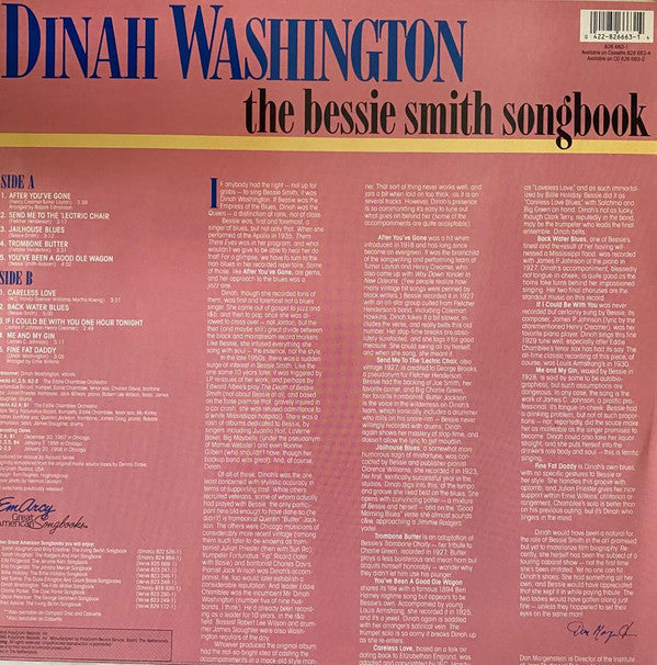 Dinah Washington - The Bessie Smith Songbook - LP