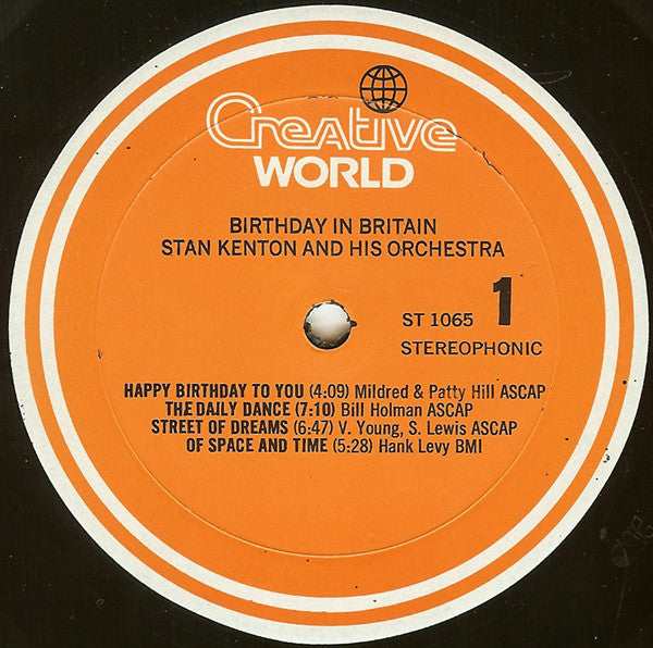 Stan Kenton And His Orchestra - Birthday In Britain - LP