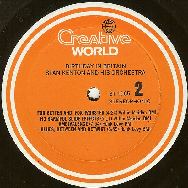 Stan Kenton And His Orchestra - Birthday In Britain - LP