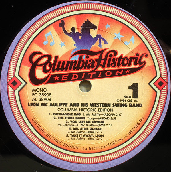 Leon McAuliffe - Columbia Historic Edition - LP