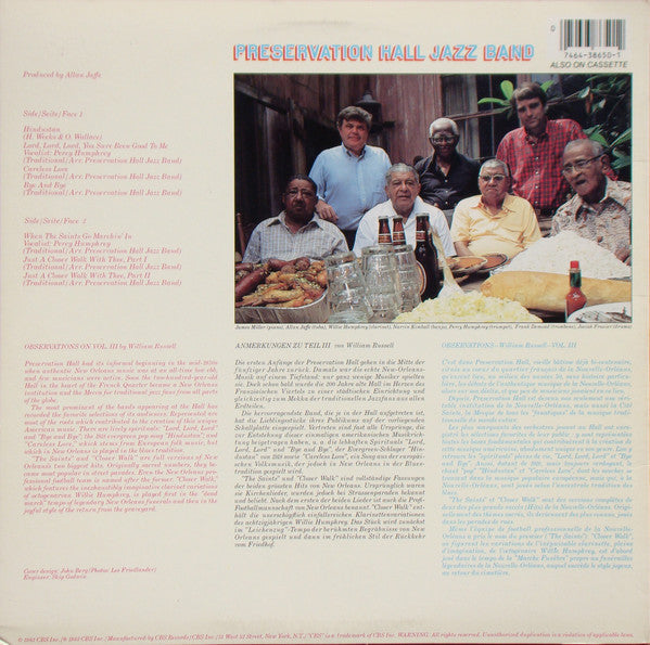 Preservation Hall Jazz Band - When The Saints Go Marchin' In (New Orleans, Vol. III) - LP