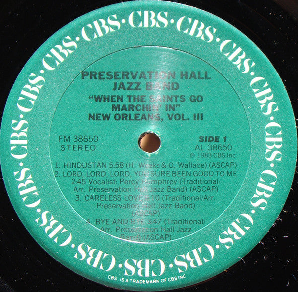 Preservation Hall Jazz Band - When The Saints Go Marchin' In (New Orleans, Vol. III) - LP