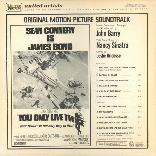 John Barry - You Only Live Twice (Original Motion Picture Soundtrack) - LP