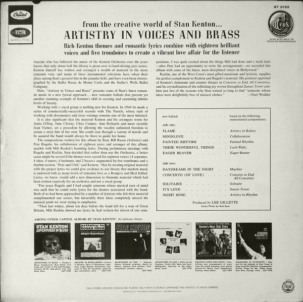 Stan Kenton - Artistry In Voices And Brass - LP