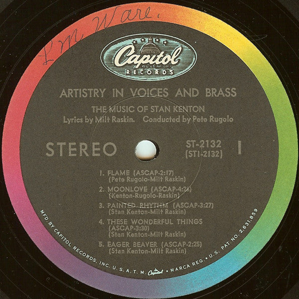 Stan Kenton - Artistry In Voices And Brass - LP