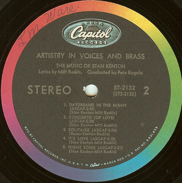 Stan Kenton - Artistry In Voices And Brass - LP