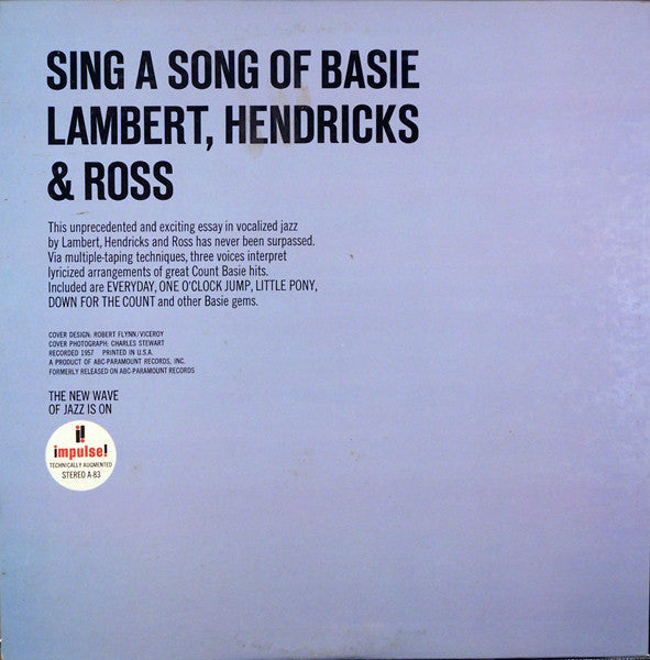 Lambert, Hendricks & Ross - Sing A Song Of Basie - LP