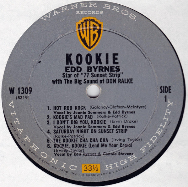 Edd "Kookie" Byrnes - Kookie Star Of "77 Sunset Strip" - LP