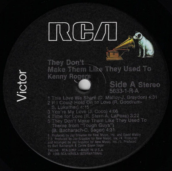 Kenny Rogers - They Don't Make Them Like They Used To - LP