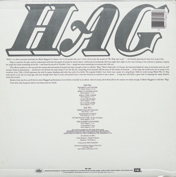 Merle Haggard And The Strangers (5) - Hag - LP