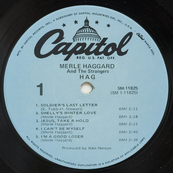 Merle Haggard And The Strangers (5) - Hag - LP