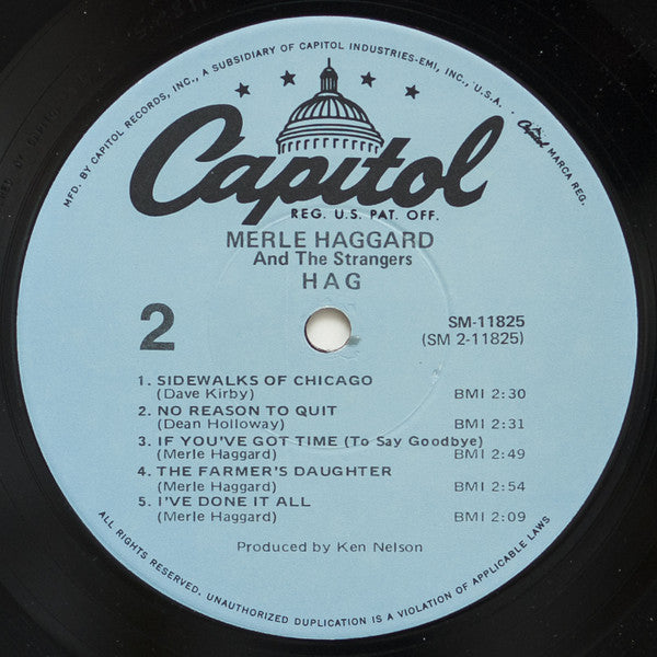 Merle Haggard And The Strangers (5) - Hag - LP