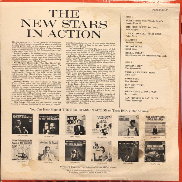 Various - Oldsmobile Spotlights The New Stars In Action - LP