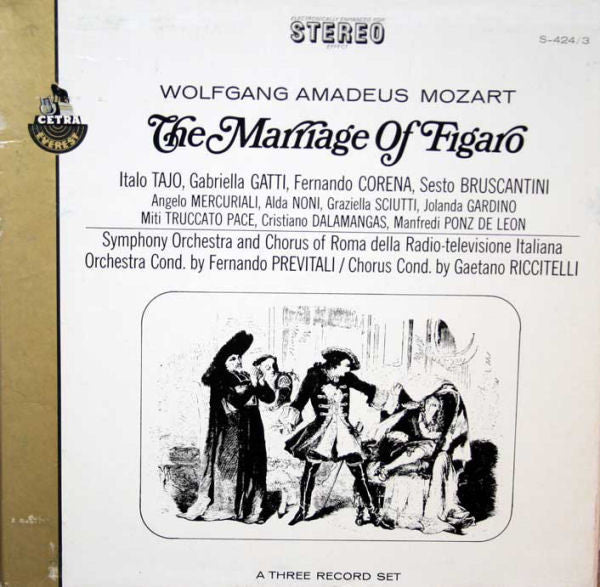 Mozart* / Fernando Previtali - The Marriage Of Figaro - LP