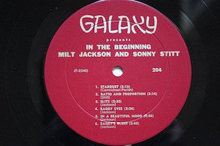 Milt Jackson & Sonny Stitt - In The Beginning - LP