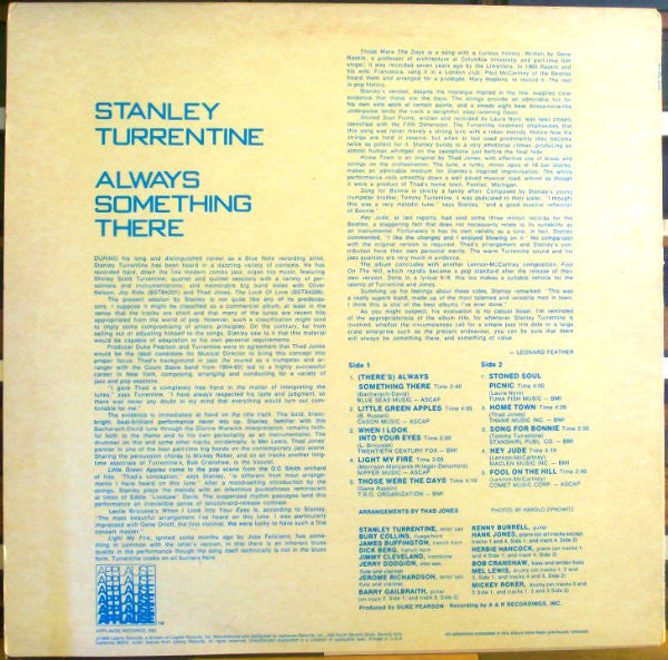 Stanley Turrentine - Always Something There - LP