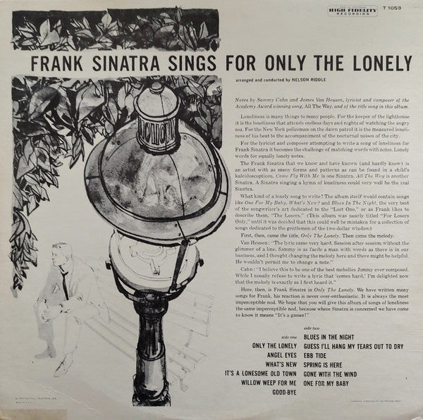 Frank Sinatra - Frank Sinatra Sings For Only The Lonely - LP