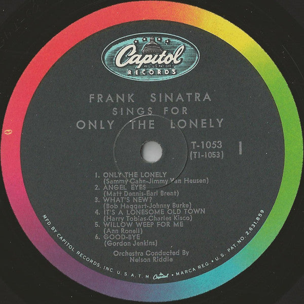 Frank Sinatra - Frank Sinatra Sings For Only The Lonely - LP