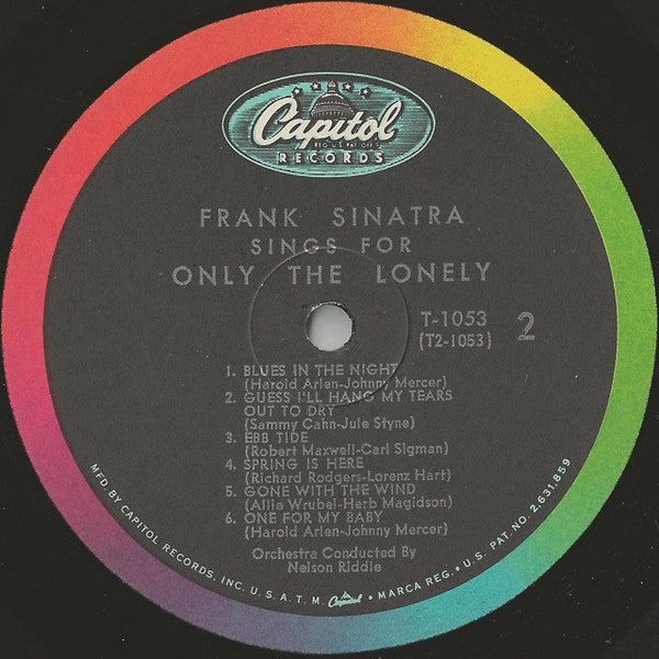 Frank Sinatra - Frank Sinatra Sings For Only The Lonely - LP