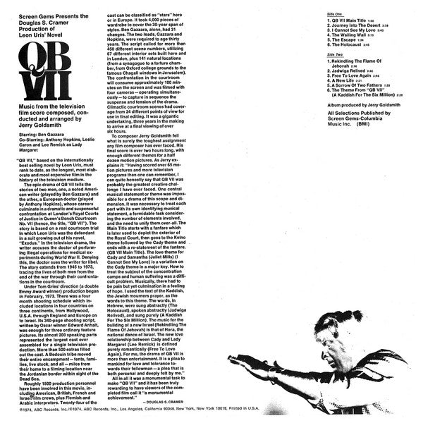 Jerry Goldsmith - QB VII (Original Soundtrack Recording) - LP