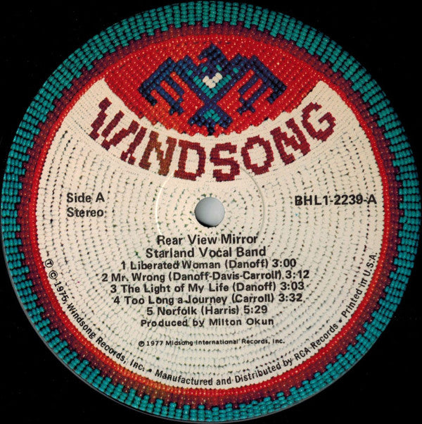 Starland Vocal Band - Rear View Mirror - LP