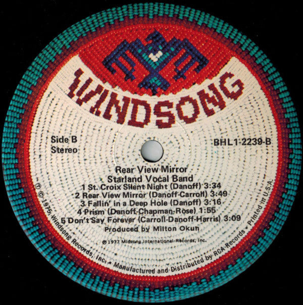 Starland Vocal Band - Rear View Mirror - LP
