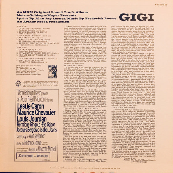 Various - Gigi (An MGM Original Sound Track Album) - LP