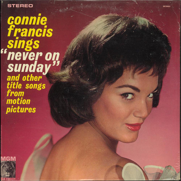 Connie Francis - Sings Never On Sunday And Other Title Songs From Motion Pictures - LP