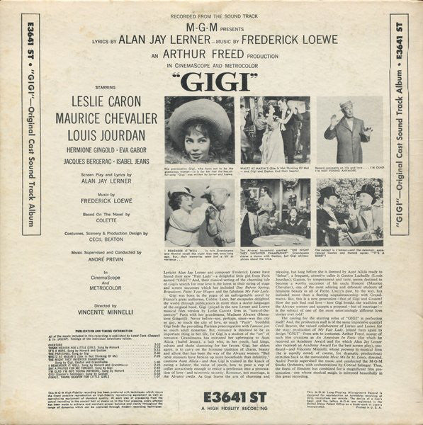 Various - "Gigi" - Original Cast Sound Track Album - LP