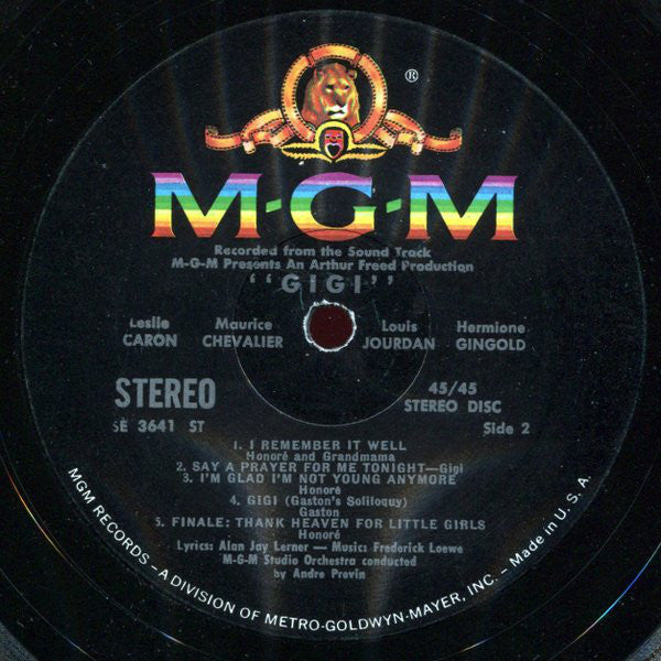 Various - "Gigi" - Original Cast Sound Track Album - LP