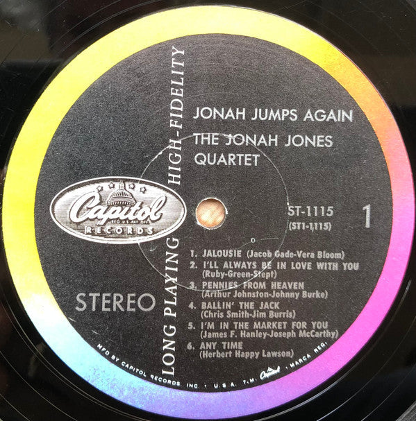 The Jonah Jones Quartet - Jonah Jumps Again - LP