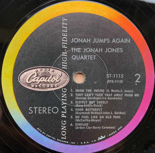 The Jonah Jones Quartet - Jonah Jumps Again - LP