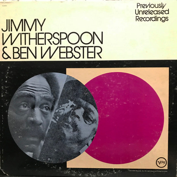 Jimmy Witherspoon & Ben Webster - Previously Unreleased Recordings - LP