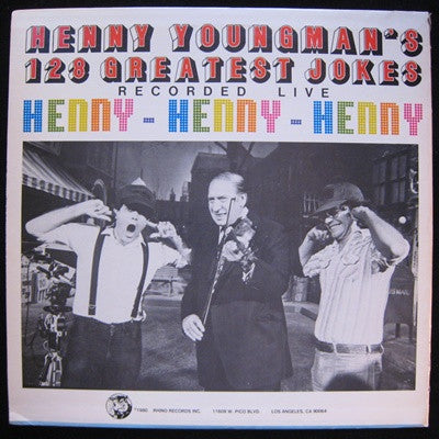 Henny Youngman - Henny Youngman's 128 Greatest Jokes (Recorded Live) - LP