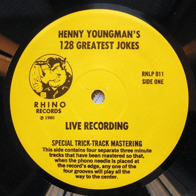 Henny Youngman - Henny Youngman's 128 Greatest Jokes (Recorded Live) - LP