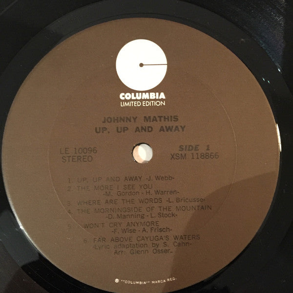 Johnny Mathis - Up,Up And Away - LP
