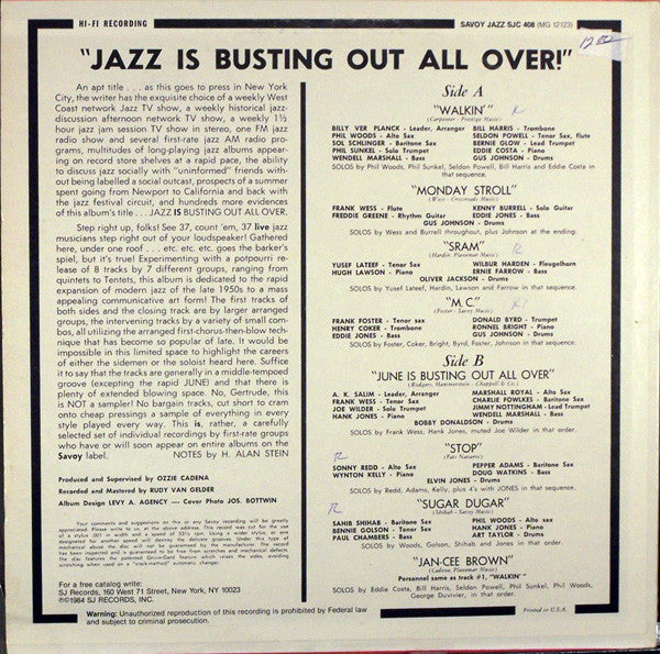Various - Jazz Is Busting Out All Over - LP