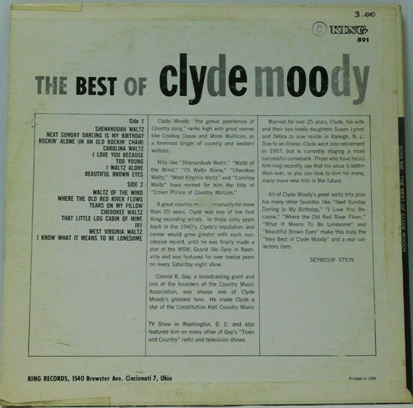 Clyde Moody - The Best Of Clyde Moody - LP