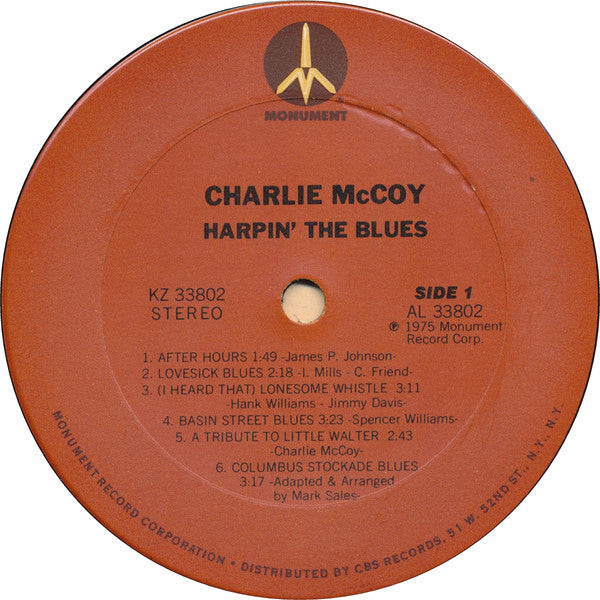 Charlie McCoy - Harpin' The Blues - LP
