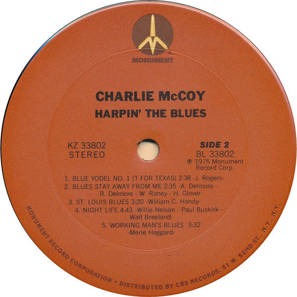 Charlie McCoy - Harpin' The Blues - LP