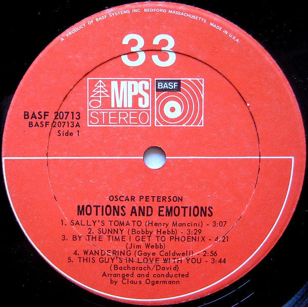 Oscar Peterson - Motions & Emotions - LP