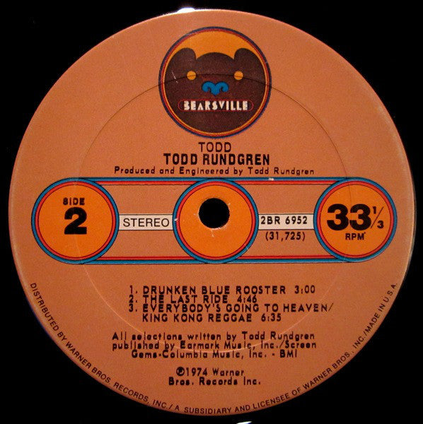Todd Rundgren - Todd - LP
