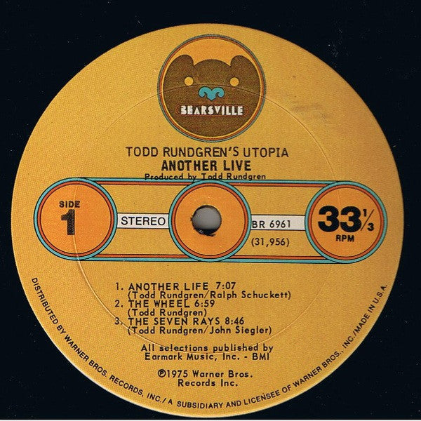 Todd Rundgren's Utopia* - Another Live - LP