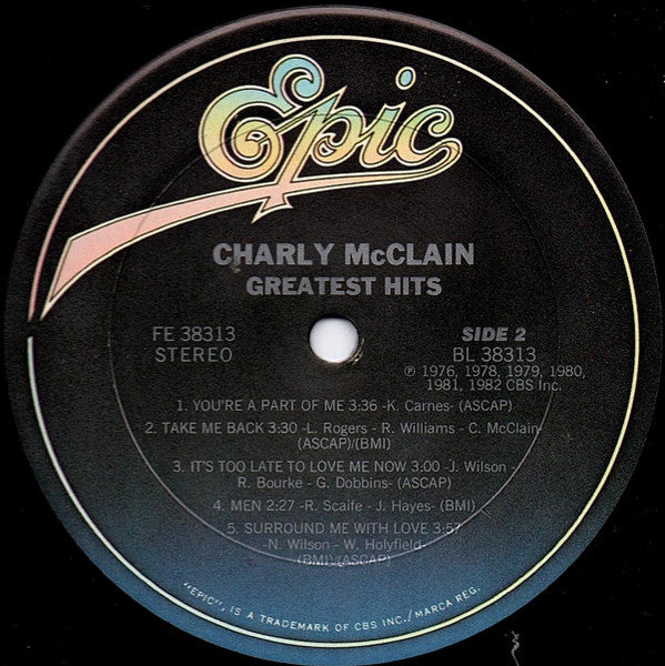 Charly McClain - Greatest Hits - LP