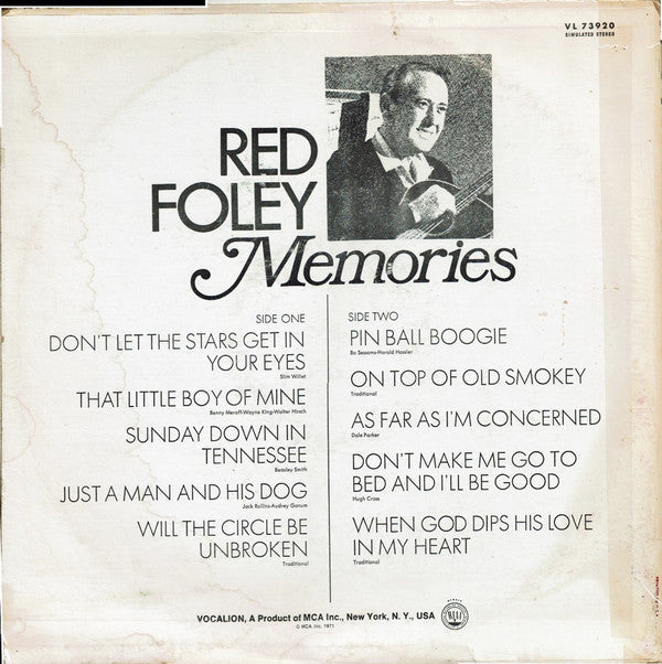 Red Foley - Memories - LP